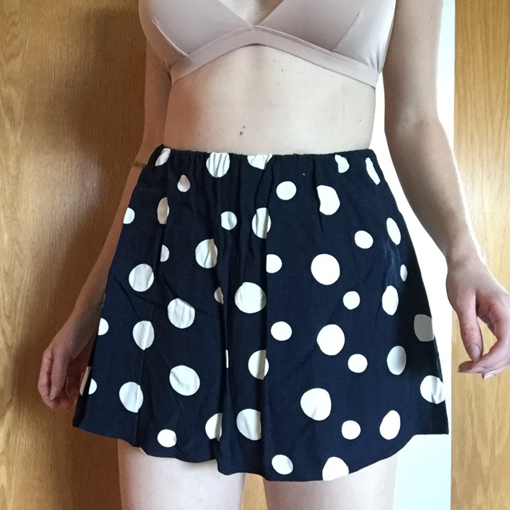 NWT ZARA polka dot skort